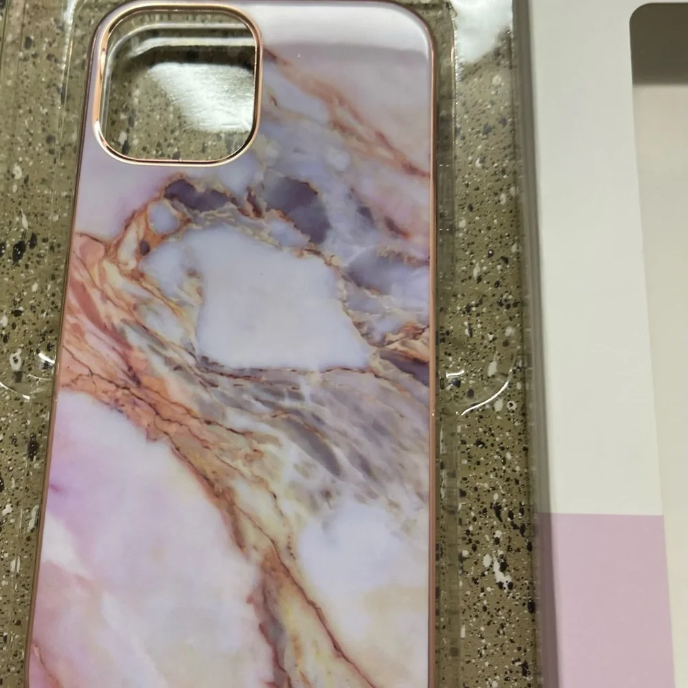 Forever 21 iPhone 12/12 Pro Phone Case Pink, Rose Gold & Multicolored Theme